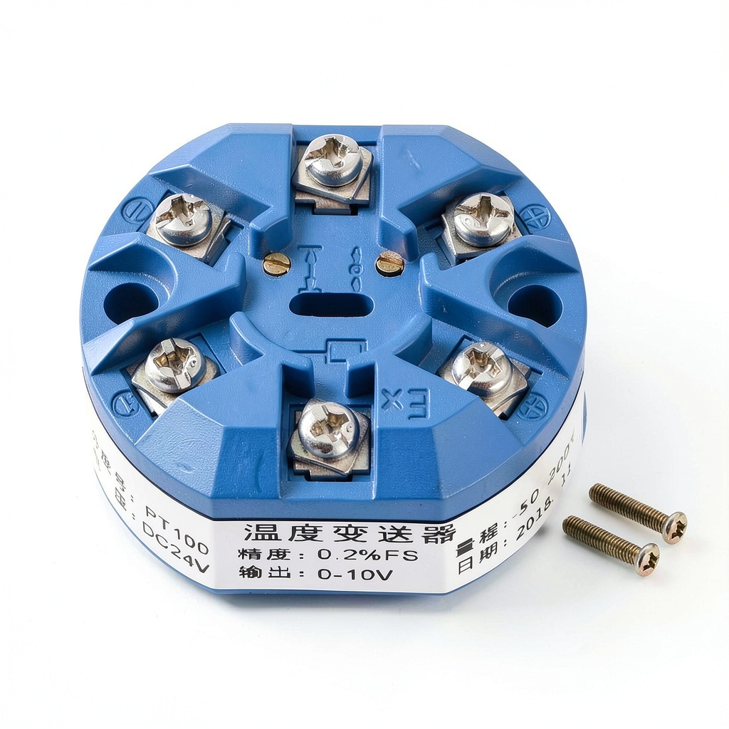 uxcell RTD PT100 Temperature Sensor Transmitter in an industrial setting