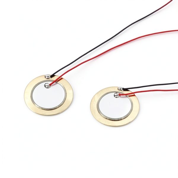 Piezo Transducers Pre-Wired Copper Porcelain Gold White-2