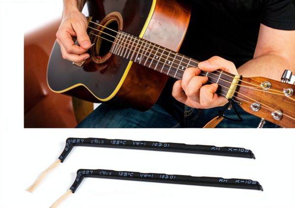Piezo Transducer Silver Metal Guitar Pickup for Musicians-1