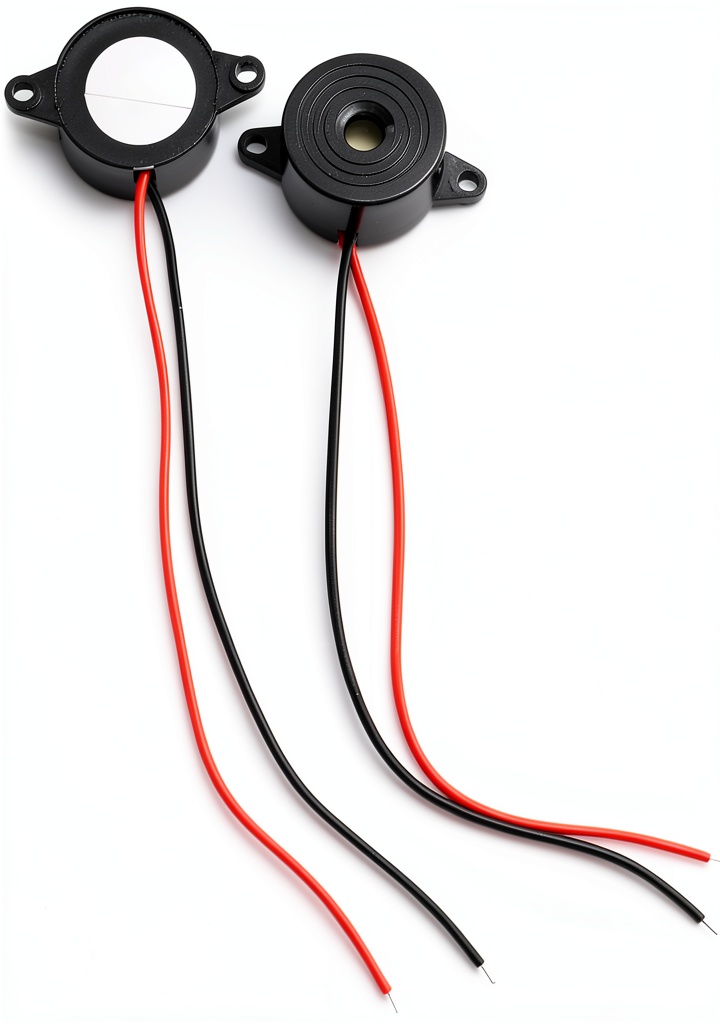 Pavo Active Electronic Buzzer showing compact design and wiring