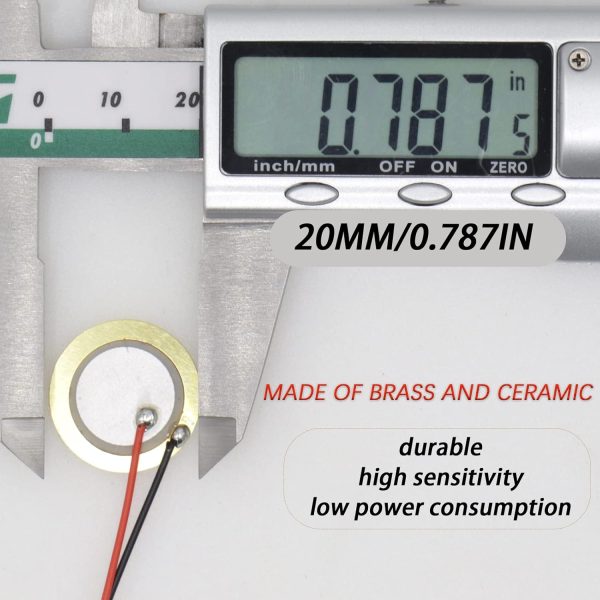 Cheerock Piezo Transducer Brass Ceramic 20mm 27mm DIY-2