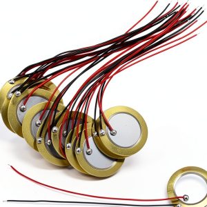Piezo Transducers Pre-Wired Copper Porcelain Gold White-0