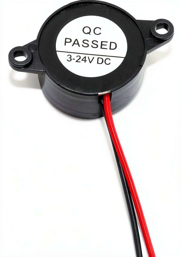 Pavo Active Electronic Buzzer 2pcs Black DC 3-24V 85dB-3
