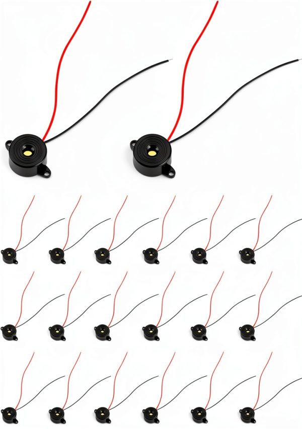QWORK Piezo Transducer ABS Buzzer 12V 20 Pcs Set-6