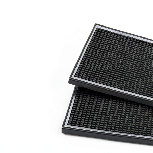 Black Rubber Bar Mat for Coffee and Cocktail Lovers-2