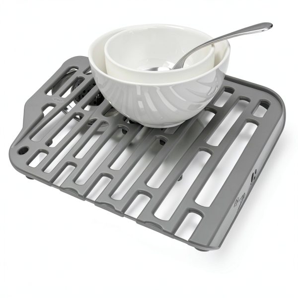 OXO Dish Drying Mat Rectangular 12.1 x 11.3 Inch PVC Free Non‑Slip-1