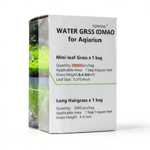 Aquarium Plant YIZIMONA Mini Leaf and Long Hair Grass 10g+8g Carpet-1
